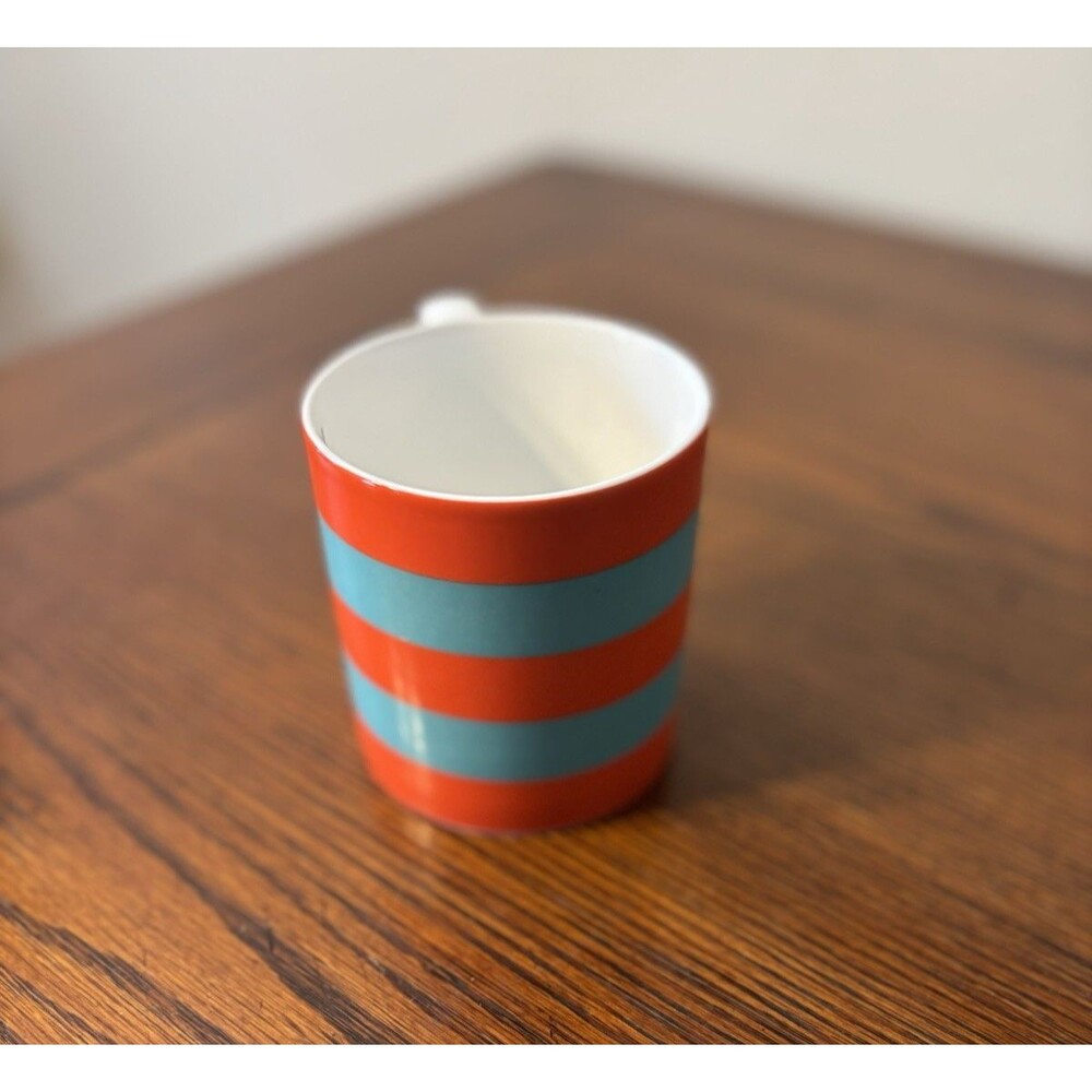 Kate Spade NY Wickford Red Letter M Day Lenox Red I Orange & Teal Stripes MUG - Picture 5 of 8